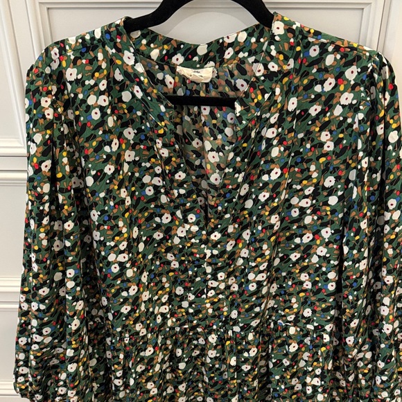 Entro Floral Green Dress - Picture 3 of 4